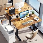 47 2  Standing Desk  Adjustable Height Office Desk With Wood Desk