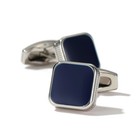 Mens Cufflinks Blue black Casual Shirt Square Wedding Cuff Links Gift For Men