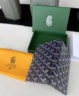 Goyard Passport   Id Wallet organizer Navy Blue   Leather Card Slots