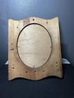 Vintage 18   x14 5    Wood Hanging Mirror 4    Shelf  With Double Candle Holders