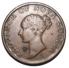Old Highgrade 1843 Nova Scotia Canada Half Penny Token
