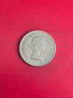 1963 Great Britain One Shilling English Shield Queen Elizabeth Ii Vintage Coin