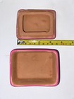 Mexican Hand Painted Box Clay Pink Flamingos 