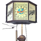Vintage Schlitz Beer Lighted Pendulum Wall Clock Bar Advertising Sign Globe Logo