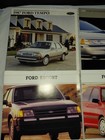 Lot Of 12 Vintage 1980s Ford Car Brochures- Taurus  Thunderbird escort tempo ltd
