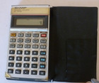 Vintage Sharp Scientific Pocket Calculator El-509a With Black Case Tested Works
