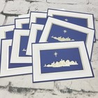 Vintage Hallmark Christmas Cards Lot Of 9 All The Same Star Over Bethlehem 