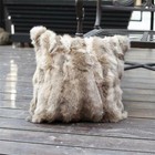 1x Tan Luxury Plush Pillow Case Cushion Cover Sofa Home Decor Square 24x24 