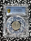 1920 U s  Philippines 20 Centavos Pcgs Ms63 Lot g879 Silver  Choice Unc 