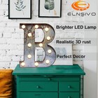 Led Marquee Light Up Letters Industrial Vintage Style Lighted Brown 