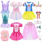 16 Pcs Princess Dress Up Clothes For Little Girl Role Play Costume Gift Set  