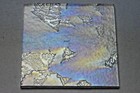 All Clear 4  X 4  Fractures Texture On Clear Iridized 3mm Bullseye Glass 90 Coe