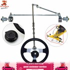 For Atv Go Kart Quad Cart Steering Wheel Gear Rack Shaft Tie Rod Kit Assembly