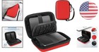 Compact Red Hard Drive Carrying Case - Fits 2 5   Drives With Padded Protection