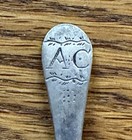 American Coin Silver Coffee Spoon Early Round Downturned Shell Bowl No Maker