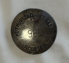 Authorized Scooter Operator Badge Made By Metal Atrs Co  Rochester  N y   2 