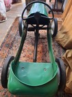 Green Metal Pedal Car Ride-on Toy Vehicle W  Steering Wheel  Vintage
