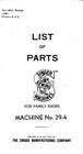 Singer 29-4 Instruction   Parts Diagram Manual Bundle  Spiral Fastened  Tough Co