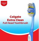 1 Count Colgate Extra Clean Soft Toothbrush Full Head Circular Power Bristles