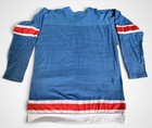 Vintage 1970s V-neck Football hockey Jersey    central    Team Single Stitch Size L