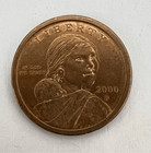 2000 P Sacagawea One Dollar Us Liberty Gold Color Coin Rare