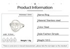 New In Gothic Evil Skull Rings For Men Women Stainless Steel Skeleton Devil Ring