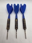Vintage Brass Dart Set Blue Flights - 16g