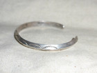 Vtg Sterling Silver Native American Navajo Cuff Bracelet 6 75   11 5g