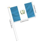 50 Pack Guatemala Hand Held Mini Flags  Small Guatemalan Stick Flags With Pol   