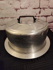 Vintage Regal Aluminum Cake Carrier 1950s Locking Lid W handle Mid Century Usa