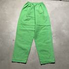 Vintage 80s Parachute Pleated Pants Elastic Waist S Made In Usa Baggy