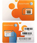 At t Att Triple Cut 3 In 1 Card 4g Lte Sim Card New Unactivate Ready To Activate
