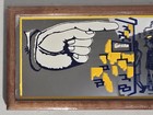 Our Beer Contains Vitamin P funny Vintage 1970s Man Cave Glass Bar Mirror 12 X 5