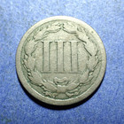 1865 Three Cent Nickel  Good