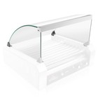 Glass Cover Only For Hot Dog 11 Roller Grill Cooker - Replacement Or Upgrade
