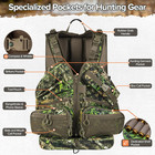 Turkey Hunting Vest Backpack With Seat adjustable Camo Vest With Game Pouch For