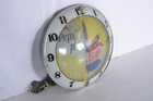 Vintage 50s 60s Say Pepsi Please Light Up Double Bubble Clock Ap Sign Working