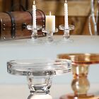 Glass Candle Holder Pillar Candle Stand Candlestick For Home Wedding Party Decor