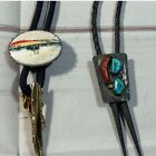 Vintage Western Bolo Tie Collection - Arrowhead  Turquoise - Set Of 4