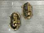 Marine Nautical Brass Bulkhead Wall Light - Passageway Antique  Set Of 2
