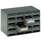Akro-mils 19416 Steel  Polystyrene  Drawer Bin Cabinet  11 In D X 11 In H X 17