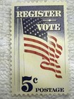 1954 Us 5 Cent Register To Vote Postage Stamp Scott 1249 Us111
