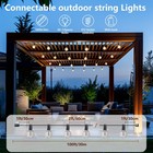 100ft Outdoor String Lights Led Patio Light Waterproof Shatterproof 51 G40 Bulbs