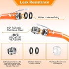 Ficstar 50ft Heated Water Hose For Rv  Drinking 50ft  Orange 