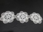Lot Of 4 Vintage 1950s Hand Made Crochet Doilies Ivory 21  Centerpiece