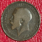 Vintage 1915 Great Britain Half 1 2 Penny-rim Hits-feb824