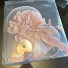 Fascinator Dusty Rose Feather Flower Hair Clip Church Wedding Party Headwear New