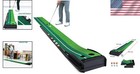 Portable Golf Putting Mat With 6 Balls   Edge Baffle -  Green Experience
