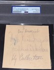 Signed Ely   Jo Culbertson Album Page Hof Contact Bridge Legends Cut Auto Psa