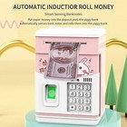 Electronic Kids Piggy Bank Cash Coin Box Money Saving Box Atm Toy Kid Mini Safe
